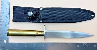 CUCHILLO DAGA LUCKY SHOT 50 CAL BMG CARCASA MANGO FUNDA LONA (#479) Foto 1 de 4