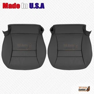 Lincoln Mark 8 1993 1994 1995 1996 fondo conductor-pasajero cubierta de cuero negro - Imagen 1 de 7