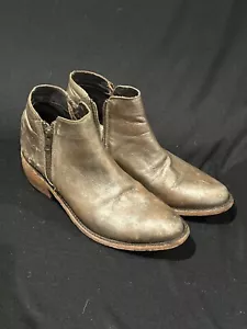 Liberty Black Handmade Leather Womens Booties Size 9 - Picture 1 of 10