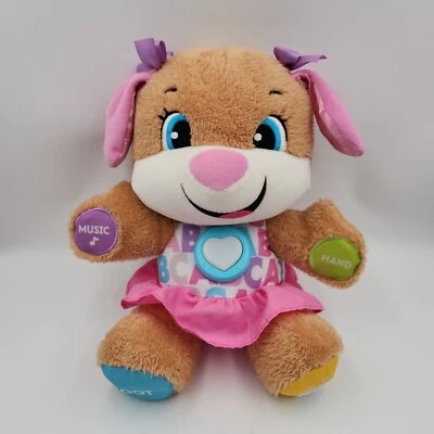 Juguete de peluche musical Fisher Price Laugh & Learn Smart Stages Sis habla e ilumina Foto 1 de 4