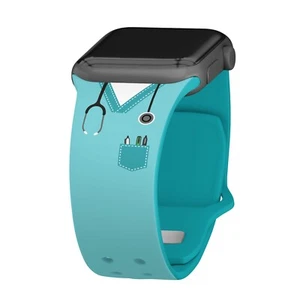 Banda de reloj Apple HD de enfermería - enfermera azul - Imagen 1 de 3