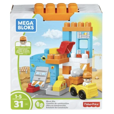 Fisher-Price Mega Blocks Work Site 31 Pcs. 1-5 Yrs - Image 1 of 4