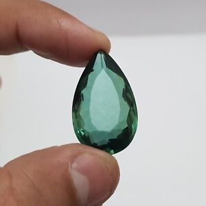 33.0 Ct Certified Natural Beautiful Pear Green Amethyst Loose Gemstones I -388