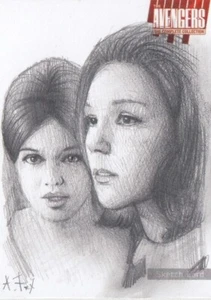 TARJETA DE BOCETO DE LOS VENGADORES COMPLETA SERIE 2 - ANDY FRI (EMMA PEEL) 1/1 - Imagen 1 de 2