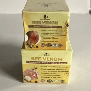 Bee Venom Lot Of 2 Pain Relief Bone Healing Cream Multiple Brands Sealed - Picture 1 of 2