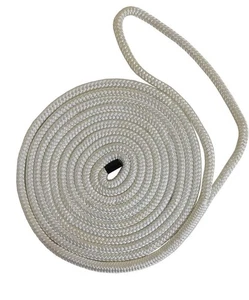 Buccaneer Rope Company 30-60025 1/2 inch x 25 ft. White Double Braid Dock Line - Picture 1 of 2