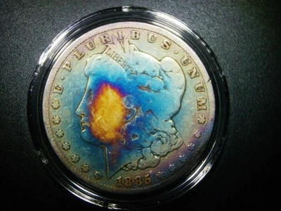 1885 MORGAN SILVER DOLLAR BEAUTIFULLY TONED COLLECTOR QUALITY  M-991 - Image 1 of 4