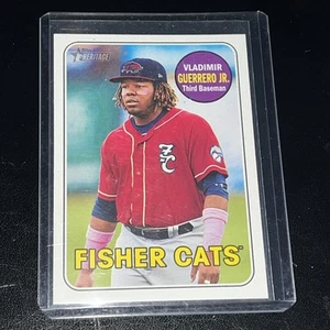 2018 Topps Heritage Minors Vladimir Guerrero Jr. #1 Fisher Cats Blue Jays - Bild 1 von 2