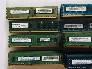 Job Lot 10 x 4GB DDR3 PC3-12800 Memory Desktop PC RAM Modules DIMM 240 Pin - Picture 1 of 3