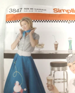 Simplicity 3846 Sewing Pattern  R5 14 16 18 20 22 Factory Fold Uncut - Picture 1 of 6