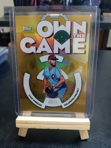 2024 Topps Archives Zack Wheeler Own The Game Gold Foil #/50 - Phillies🔥🔥🔥EL1 - Picture 1 of 2