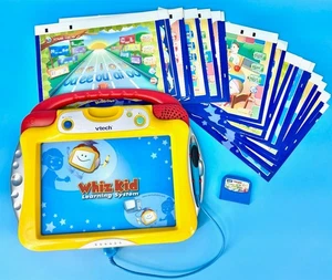 Vintage VTECH Whiz Kid Learning System Computer with Cartridge & All 20 Pages - Picture 1 of 12