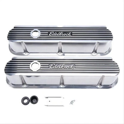 Edelbrock 4264 Elite II Series Aluminum Pol. Valve Covers fits Ford 289 302 351w - Image 1 of 4