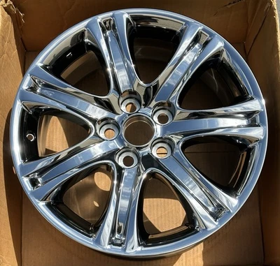 18" Lexus LS460 OEM Wheel Factory Rim 18x7.5 2007-2012 PVD Black Chrome 74220 - Image 1 of 4