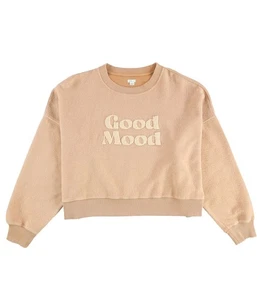 American Eagle Womens Shrunken Cozy Crew Sweatshirt, Orange, Small - Picture 1 of 2