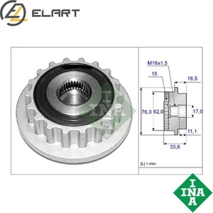 ALTERNATOR FREEWHEEL CLUTCH 535 0118 10 FOR VW CALIFORNIA/T5/Camper TOUAREG 2.5L - Picture 1 of 6