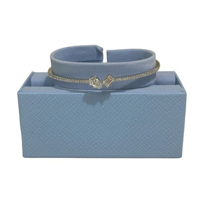 Brazalete Swarovski Mesmera cortes mixtos, blanco, chapado en rodio  Foto 1 de 4