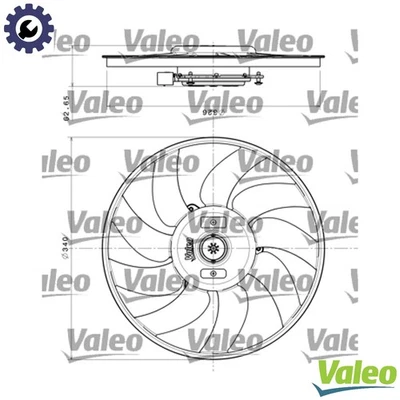 FAN ENGINE COOLING 696349 FOR AUDI Q3/SUV A4/S4/Allroad A5/S5/Convertible Q5 A6 - Image 1 of 4