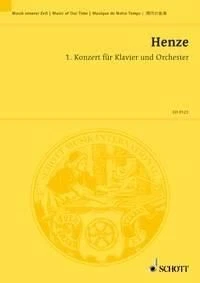 1. Konzert Hans Werner Henze Studyscore Orchestra and Piano Schott Music - Image 1 of 4