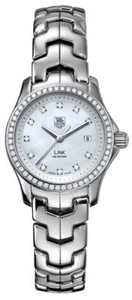 RELOJ DE LUJO TAG HEUER DAMAS LINK WJF1319.BA0572 DIAMANTE PERLA CUARZO SUIZO - Imagen 1 de 7