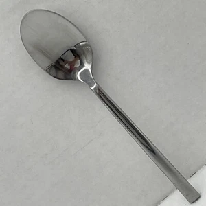 Cucharadita Robinson Henway de acero inoxidable satinado mango liso delgado punta plana 6,5" - Imagen 1 de 5