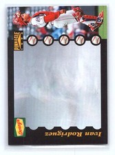 1996 Pinnacle Denny's Holograms Ivan Rodriguez #21   Texas Rangers