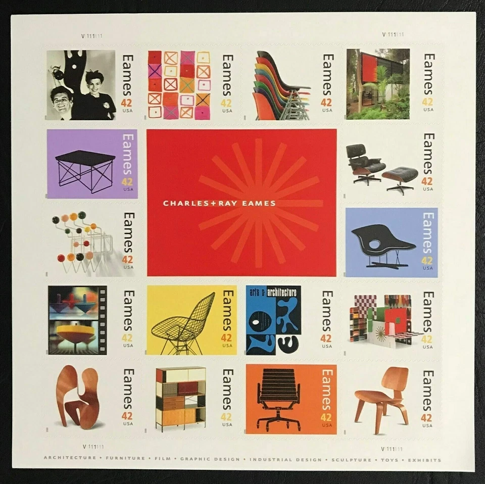 US 2008 SC#4333 CHARLES & RAY EAMES, DESIGNERS POSTAGE STAMP MNH - Image 1 of 1