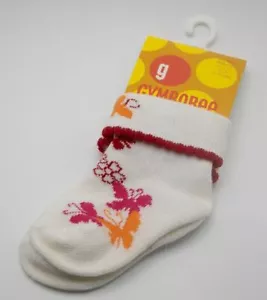 Neu mit Etikett Gymboree MÄDCHENSOCKEN 3M 6M 9M 12M SCHUHGRÖSSE 01-03 LA PLAYA WEISS PINK ROT - Bild 1 von 1