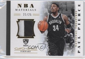 2013-14 Panini National Treasures NBA Material Prime /25 Paul Pierce #12 HOF