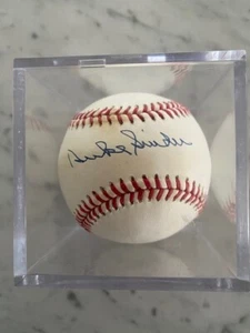 Duke Snider Autographed Signed Rawlings Official NL Baseball HOF w/case.! - Picture 1 of 6