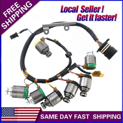 For 2001-2006 BMW 330i 330Ci 5HP19 7PCS Transmission Solenoids Kit w/Harness US - Image 1 of 4