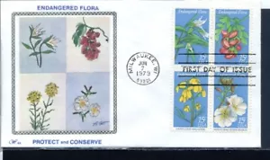 Western Silk FDC Set of 5 1979 Endangered Flowers WS310 - Picture 1 of 5