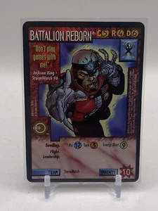 Wildstorms CCG Battalion Reborn Ultra Rare Chase Black Border Stormwatch King - Picture 1 of 2