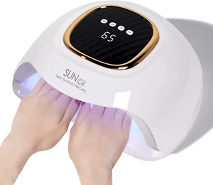 Lámpara Profesional Secador de Uñas LED UV De 288W Para Gel Secado Con Plan LCD - Imagen 1 de 12