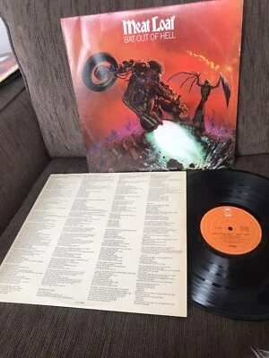 Meat Loaf BAT OUT OF HELL 1977 Vintage Vinyl LP Record Album Plus Lyrics - Image 1 of 2