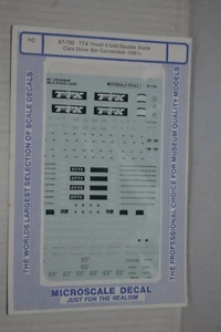 Microscale Decal 87-732 TTX Thrall 4 Unit Double Stack Cars Draw Bar Connected - Picture 1 of 1