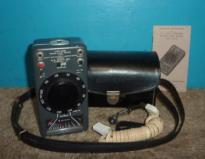HH Scott Type 450 B Sound Level Meter Type 3 w/ Case & Manual - Image 1 of 4