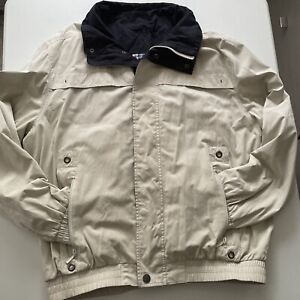 Rappson Mens Harrington Bomber jacket Size C54 (UK L/XL, 42-44" chest) Beige