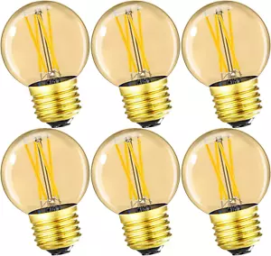 G16.5 E26 Led Bulb 4W Equal 40 Watt Vintage LED Edison Bulb AC120V 400LM 2700K A - Picture 1 of 12