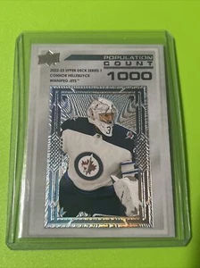2022-23 Upper Deck Series 1 - Population Count 1000 #PC-12 Connor Hellebuyck - Picture 1 of 2