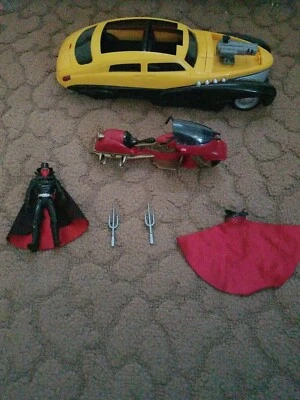 The Shadow Action Figure Car Motorcycle and Accessories 1994 Kenner - Image 1 of 4