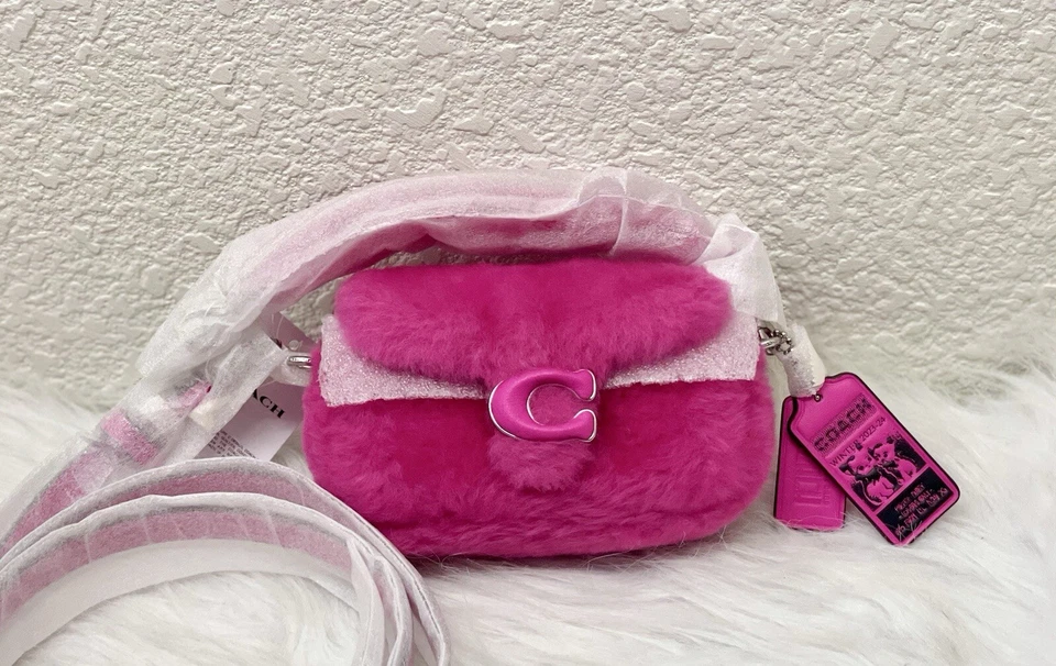 LIL NAS x DROP BY COACH Tabby 12 Shearling 2way Mini Bag CP940 F/S