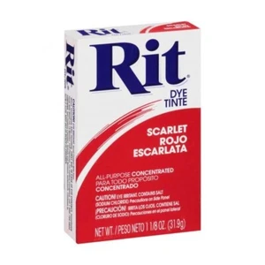 RIT SCARLET All Purpose Fabric Clothes Dye Powder (31.9g) - Picture 1 of 2