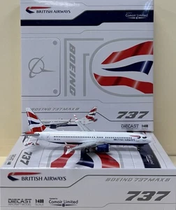 British Airways (Comair) B737-Max8 Reg: ZS-ZCA JC Wings XX40209 1:400 Scale - Picture 1 of 10