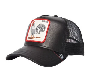 Goorin Bros Cock Will Prevail Vegan Leather Trucker Hat 101-1231-BLK - Picture 1 of 1