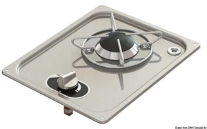 Stainless Steel Single Ring Gas Hob Campervan Compact Small Boat 320 x 285mm - Picture 1 of 1