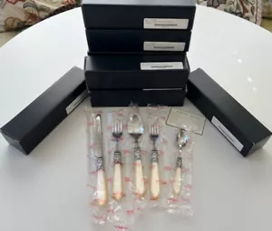 NUEVO en caja Vietri Bugatti Aladdin marfil perla cubiertos servicio para 8, 40 piezas - Imagen 1 de 6