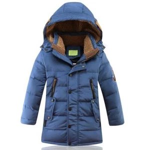Boy Winter Casual Loose Hooded Coat Down Thicken Jacket Long Parka Warm Overisze - Picture 1 of 12