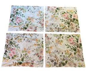 FRONTGATE 100% Cotton Pillow Shams Set of 4 FLORAL Standard Made in ITALY - Picture 1 of 6