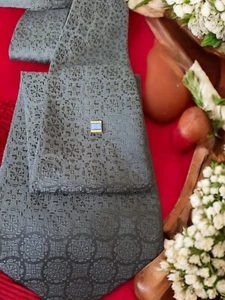 VINTAGE Tie Pin/Fob Chain Blue Shell Gold Tone RETRO Ideal Gift For Him/Her.  - Picture 1 of 12